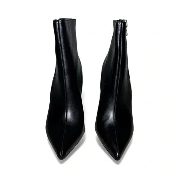 I.N.C. International Concepts Womens Sarishaa Zip Booties Black Smooth Size 10M - Picture 2 of 3